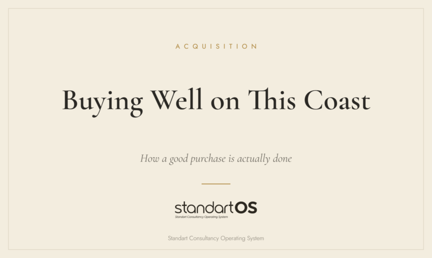 Buying Well on This Coast