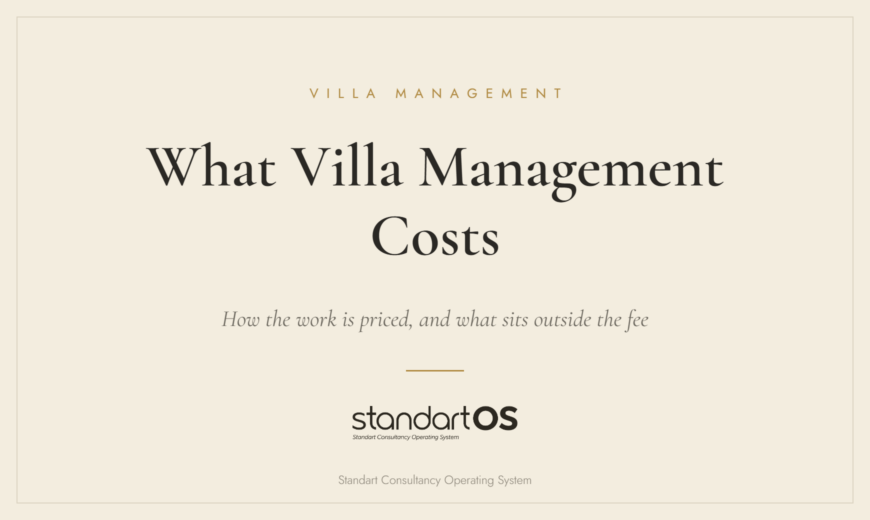 What Villa Management Costs